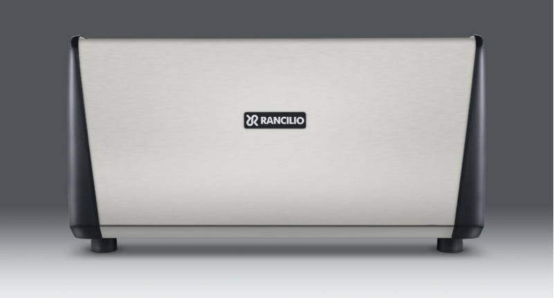 Back panel view of the Rancilio Classe 5 espresso machine in Anthracite Black